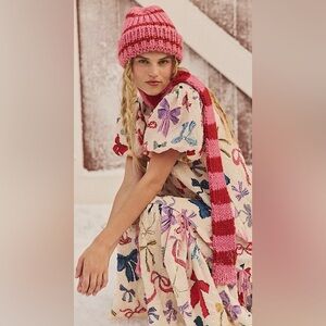 NWT FREE PEOPLE TACITA BEANIE & SCARF SET